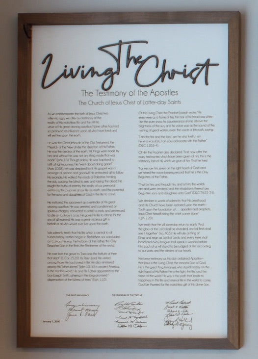 The Living Christ Document (Modern style)