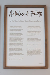 Articles of Faith (Modern style)