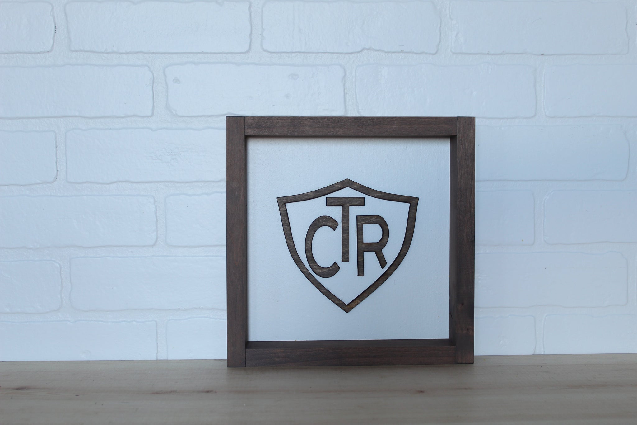 10”x10” CTR block lettering (crest only)