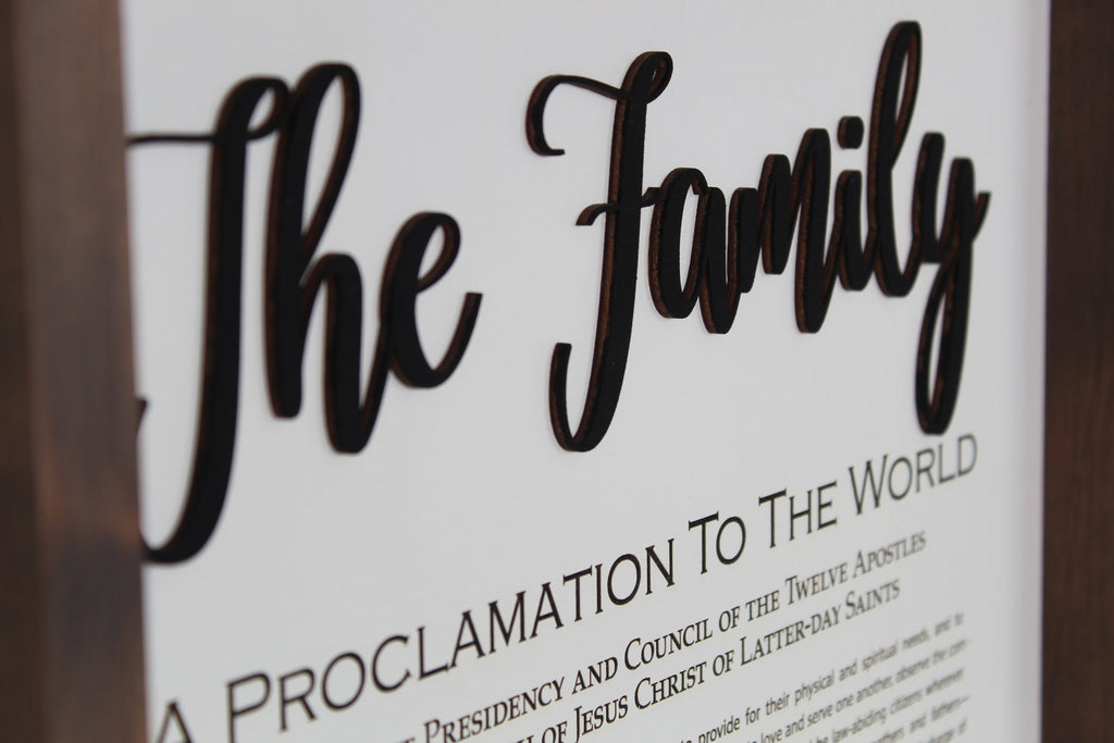11x14 Framed Family Proclamation