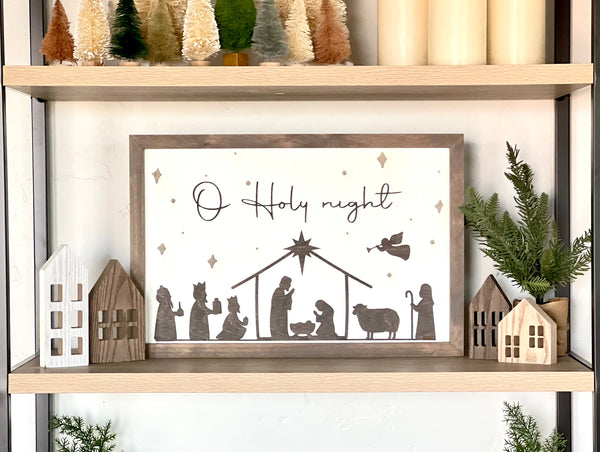 “O Holy night” nativity scene
