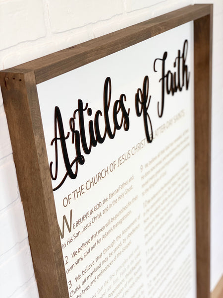 Articles of Faith (Farmhouse Style)