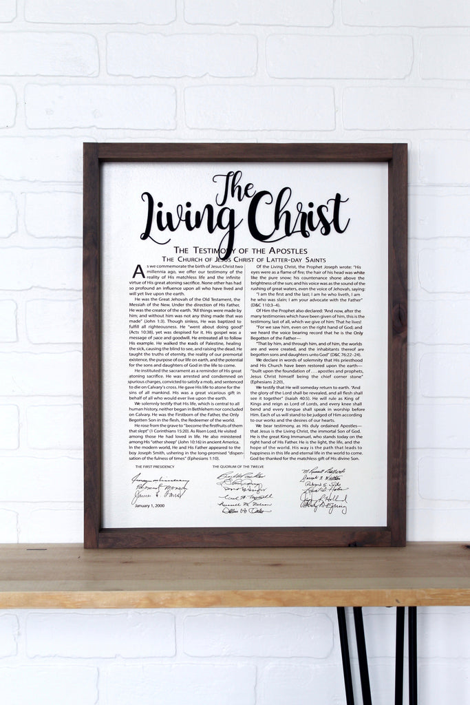The Living Christ Document (Farmhouse Style)